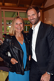 Sybille Beckenbauer, Marc Autmaring (Wempe) beim 13. TOP Magazin Golf-Trophy in München-Eichenried ©Fotos: Günther Reisp 